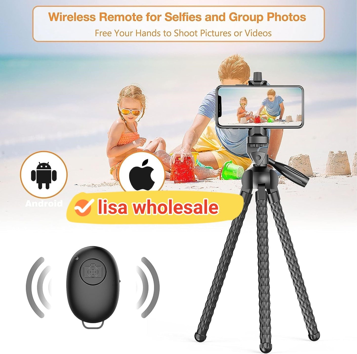 Flexible Octopus Phone Tripod & Selfie Stick - TrueSpyTech