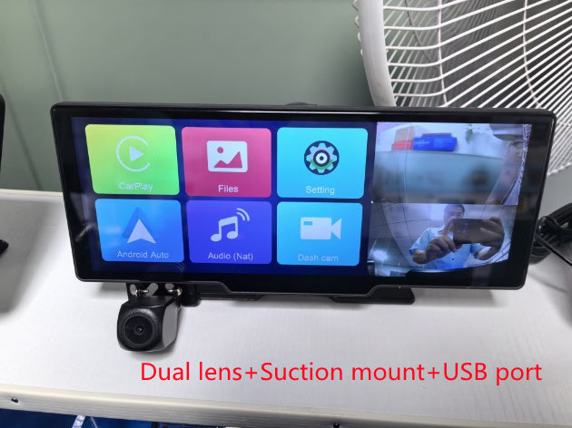10.26″ Car GPS Navigation & Dual Dash Cam - TrueSpyTech