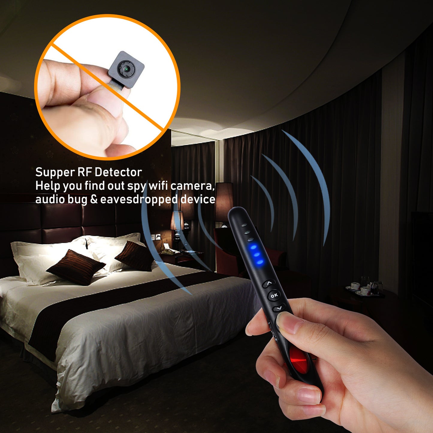 Hotel Camera & Eavesdropping Detector - TrueSpyTech