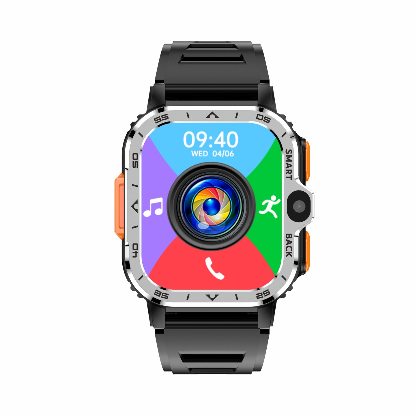 AP8 Smartwatch 4G – Dual HD Camera, GPS, WiFi, Health Monitoring (2+16Go) - TrueSpyTech
