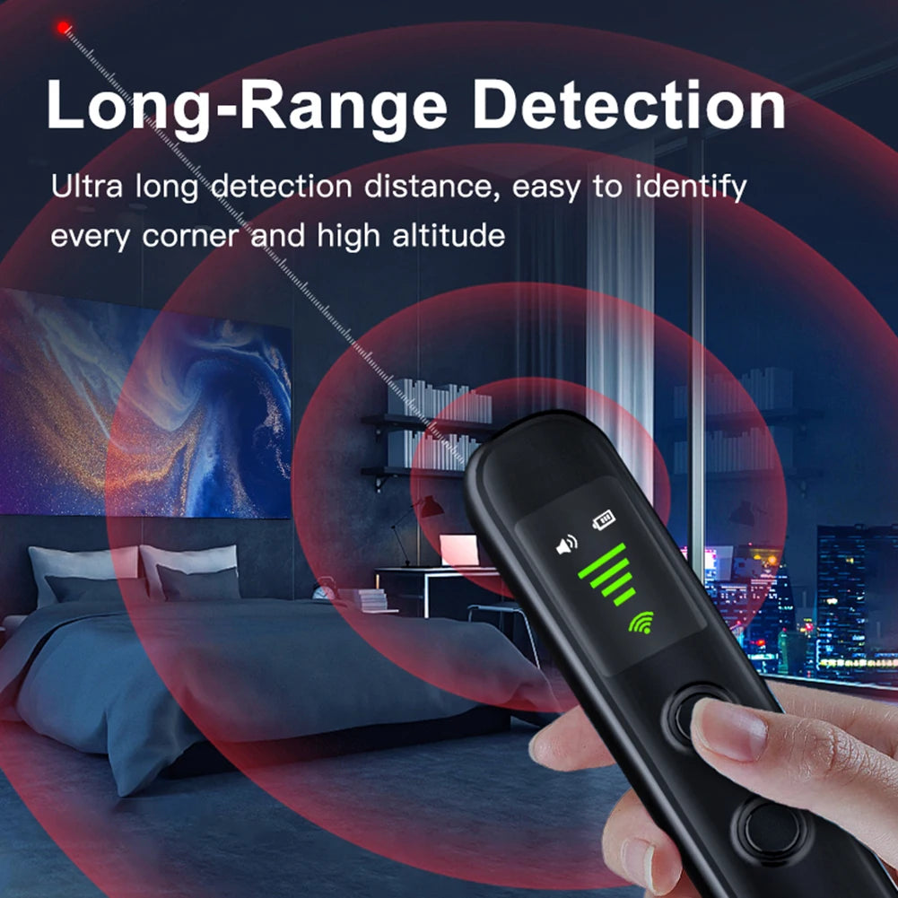 T66 Detector – GPS Tracker & Spy Camera Finder | Anti-Eavesdropping, Infrared Scanner for Car & Home - TrueSpyTech