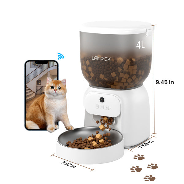 Smart Cat Feeder with 1080P HD Camera - TrueSpyTech
