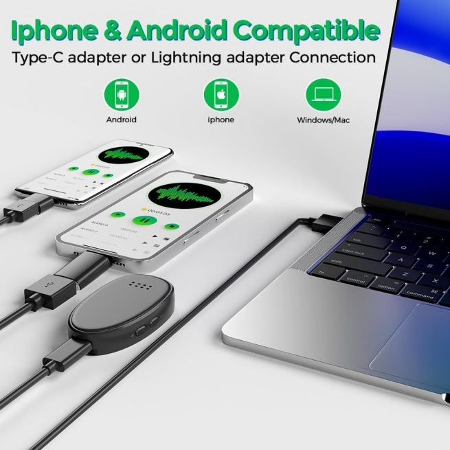 Mini Magnetic Voice Recorder with Speaker - TrueSpyTech
