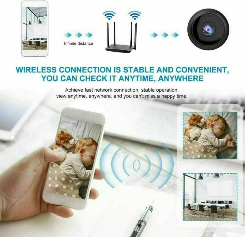 Mini Wi‑Fi Spy Camera 1080P HD DVR Night Vision - TrueSpyTech