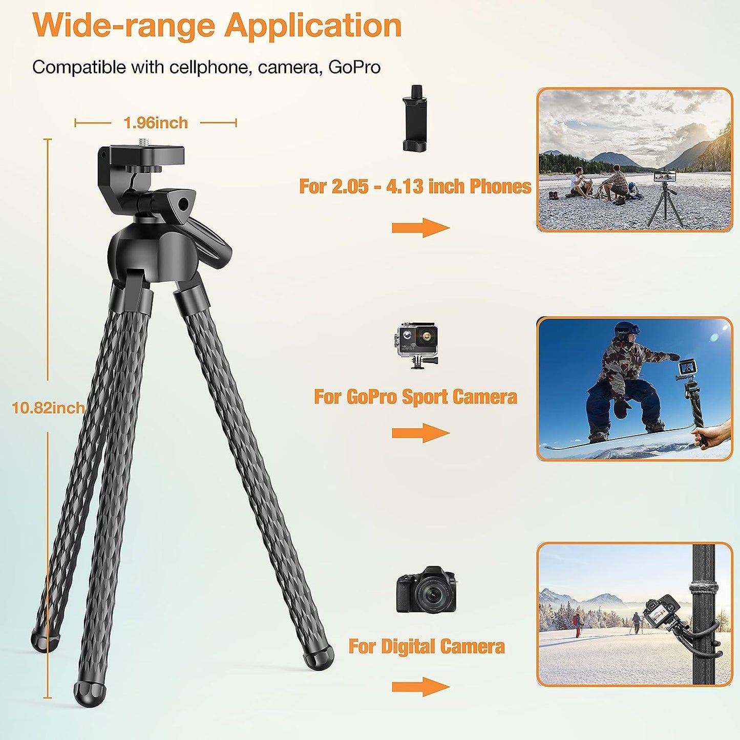 Flexible Octopus Phone Tripod & Selfie Stick - TrueSpyTech