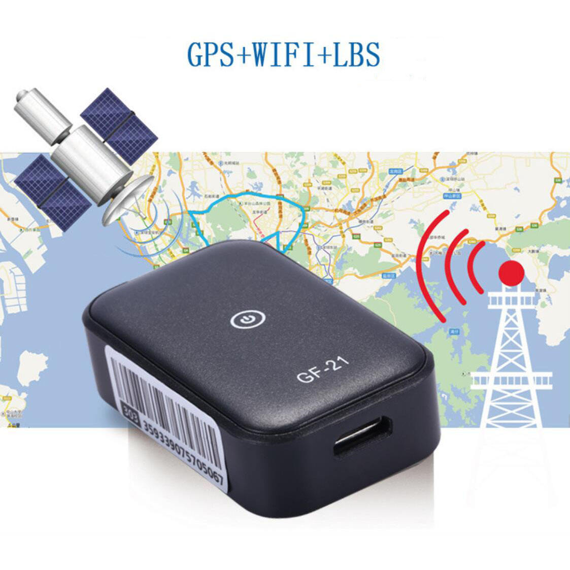 GF21 Mini GPS Tracker – No Installation Needed | Anti-Theft Alarm for Cars, Pets, Kids & Elderly - TrueSpyTech