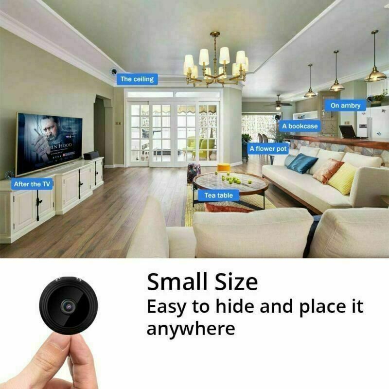 Mini Wi‑Fi Spy Camera 1080P HD DVR Night Vision - TrueSpyTech