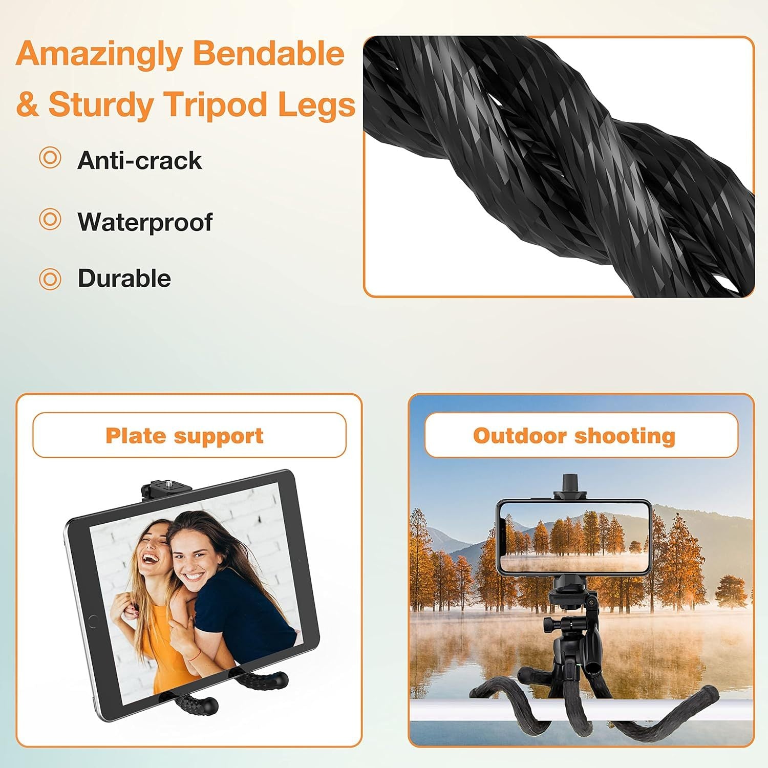 Flexible Octopus Phone Tripod & Selfie Stick - TrueSpyTech