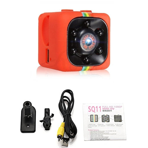 SQ11 Mini Spy Camera – HD 1080P, Night Vision, Motion Detection, 140° Wide Angle - TrueSpyTech