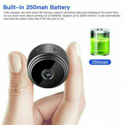 Mini Wi‑Fi Spy Camera 1080P HD DVR Night Vision - TrueSpyTech