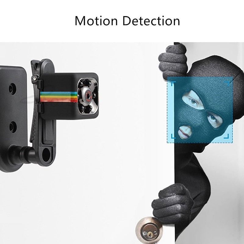 SQ11 Mini Spy Camera – HD 1080P, Night Vision, Motion Detection, 140° Wide Angle - TrueSpyTech
