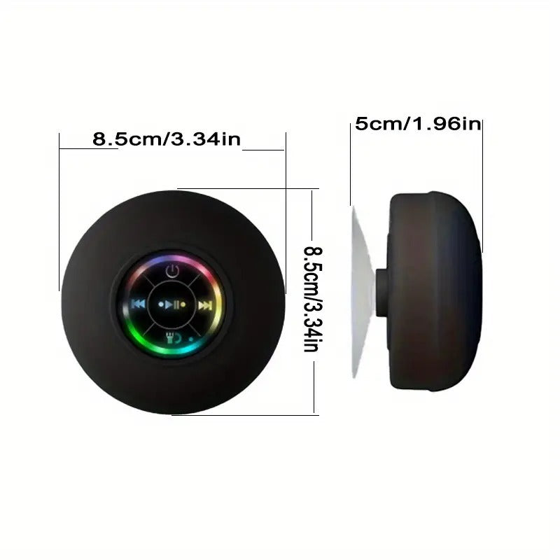 Bluetooth Suction‑Cup Bathroom Speaker - TrueSpyTech