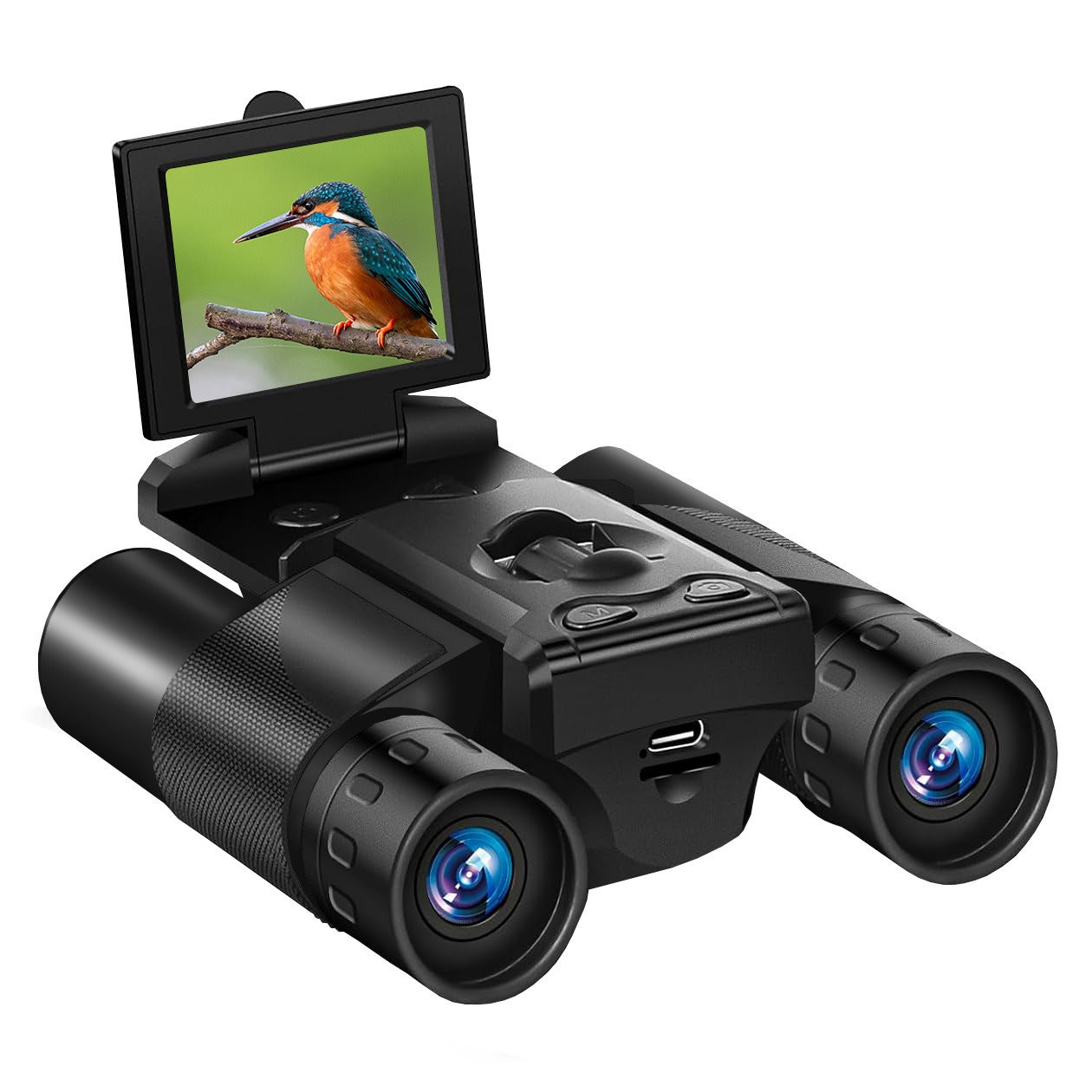 HD Binocular Camera – 2.5K Starlight Night Vision, Digital Zoom, Screen Display, Outdoor Telescope - TrueSpyTech