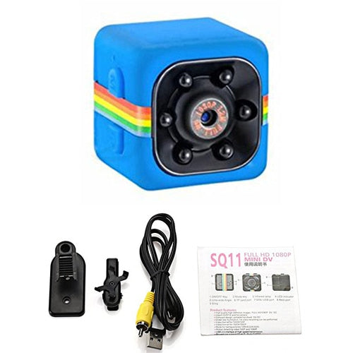 SQ11 Mini Spy Camera – HD 1080P, Night Vision, Motion Detection, 140° Wide Angle - TrueSpyTech